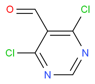 4,6-Dichloro-5-pyrimidinecarbaldehyde_分子结构_CAS_5305-40-8)