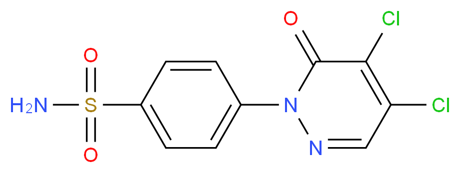 4-(4,5-dichloro-6-oxopyridazin-1(6H)-yl)benzenesulfonamide_分子结构_CAS_33098-13-4)