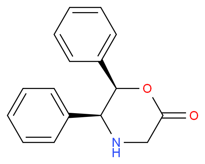 (5S,6R)-5,6-Diphenyl-2-morpholinone_分子结构_CAS_144538-22-7)