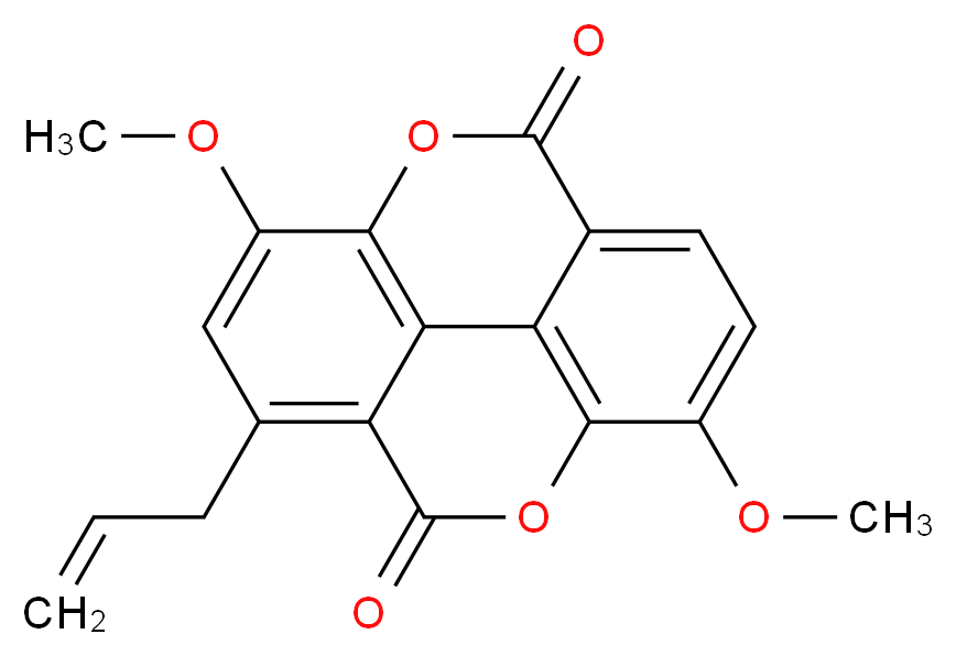 1-Allyl-catellagic Acid Diethyl Ether_分子结构_CAS_216374-59-3)