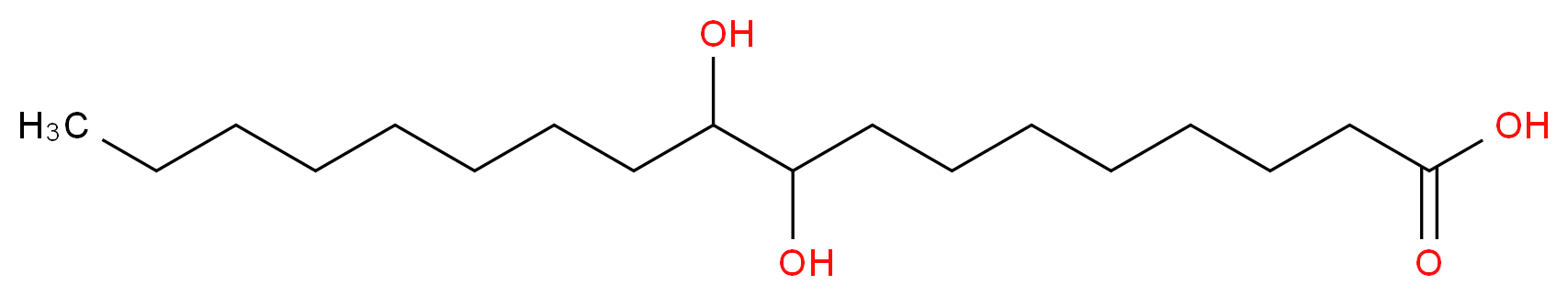 9,10-dihydroxyoctadecanoic acid_分子结构_CAS_2391-05-1