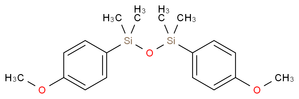 1,3-二(4-甲氧苯基)-1,1,3,3-四甲基二硅氧烷_分子结构_CAS_122571-17-9)