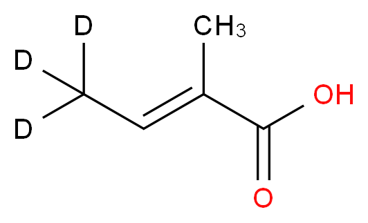 Tiglic Acid-d3_分子结构_CAS_19146-57-7)