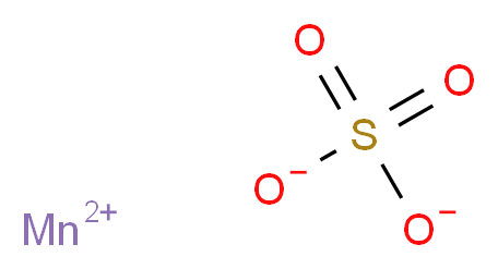 MANGANOUS SULFATE TETRAHYDRATE_分子结构_CAS_10034-96-5)