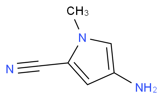 4-amino-1-methyl-1H-pyrrole-2-carbonitrile_分子结构_CAS_99420-67-4