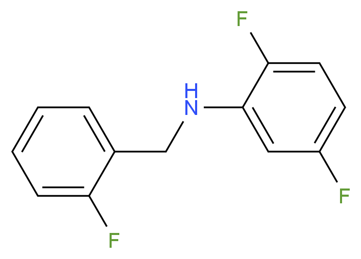 2,5-difluoro-N-[(2-fluorophenyl)methyl]aniline_分子结构_CAS_1019510-60-1