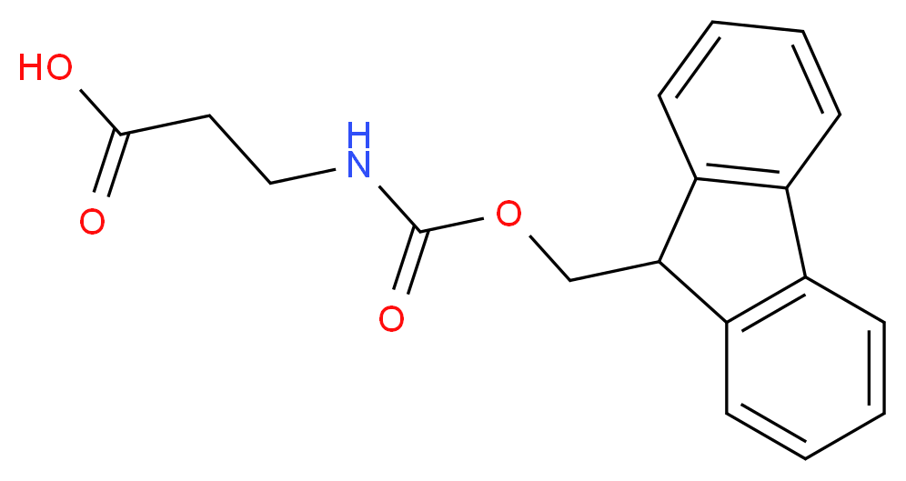 Fmoc-β-Ala-OH_分子结构_CAS_35737-10-1)