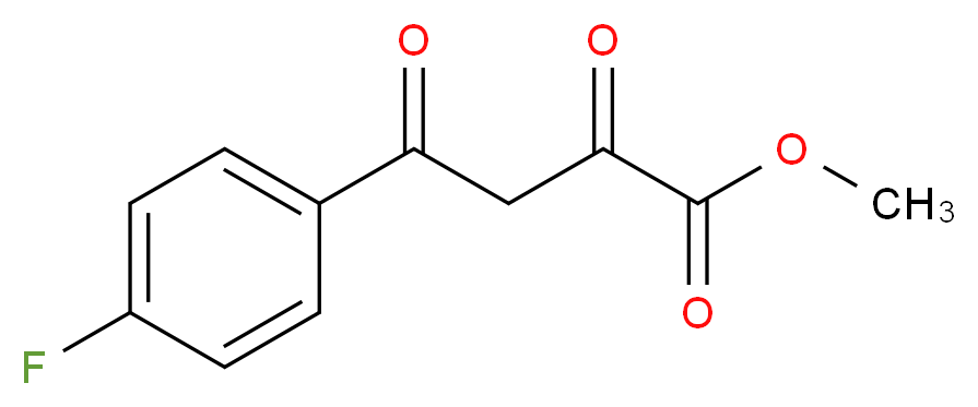methyl 4-(4-fluorophenyl)-2,4-dioxobutanoate_分子结构_CAS_39757-34-1