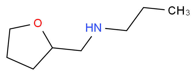 (oxolan-2-ylmethyl)(propyl)amine_分子结构_CAS_7179-87-5