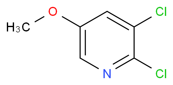 2,3-dichloro-5-methoxypyridine_分子结构_CAS_885168-12-7