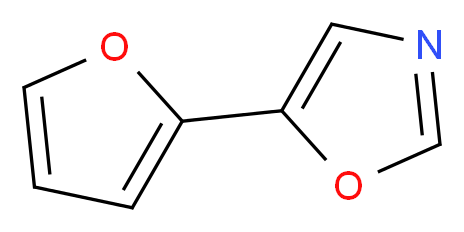 5-(furan-2-yl)-1,3-oxazole_分子结构_CAS_70380-67-5