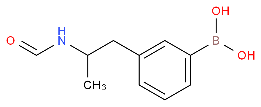 [3-(2-formamidopropyl)phenyl]boronic acid_分子结构_CAS_397843-69-5