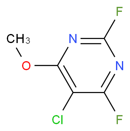 5-chloro-2,4-difluoro-6-methoxypyrimidine_分子结构_CAS_27265-89-0