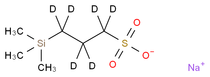 3-(Trimethylsilyl)-1-propanesulfonic acid-d6 sodium salt_分子结构_CAS_284664-85-3)