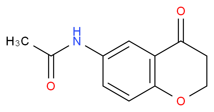 6-Acetyaminochroman-4-one_分子结构_CAS_103646-29-3)