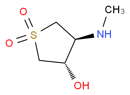 (3S,4S)-3-hydroxy-4-(methylamino)-1λ<sup>6</sup>-thiolane-1,1-dione_分子结构_CAS_1212106-05-2