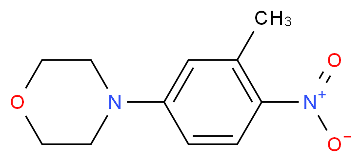 4-(3-Methyl-4-nitrophenyl)morpholine_分子结构_CAS_)