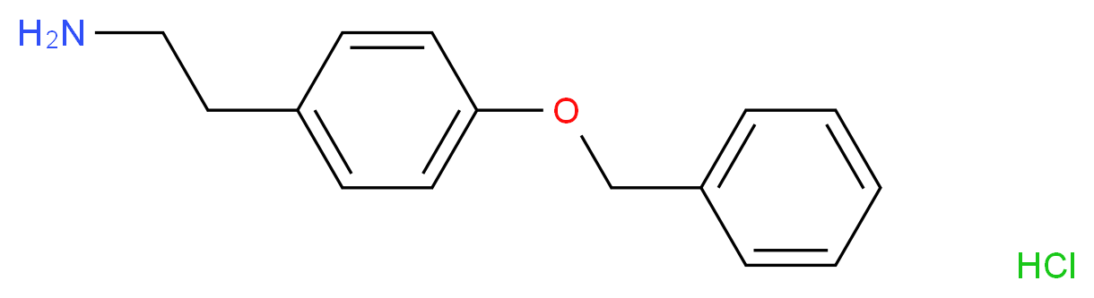 2-[4-(benzyloxy)phenyl]ethan-1-amine hydrochloride_分子结构_CAS_2982-54-9