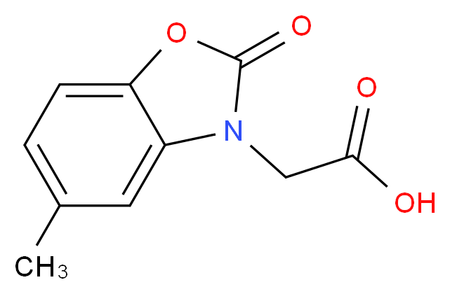 (5-Methyl-2-oxo-benzooxazol-3-yl)-acetic acid_分子结构_CAS_)