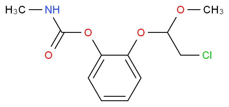 2-(2-chloro-1-methoxyethoxy)phenyl N-methylcarbamate_分子结构_CAS_51487-69-5