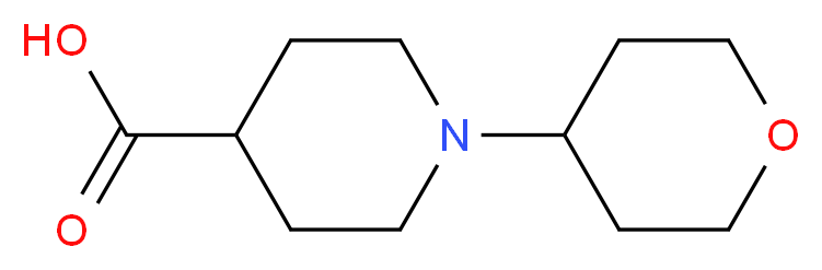 1-(tetrahydro-2H-pyran-4-yl)-4-piperidinecarboxylic acid_分子结构_CAS_1158712-36-7)