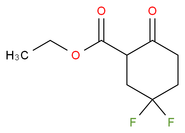 ethyl 5,5-difluoro-2-oxocyclohexane-1-carboxylate_分子结构_CAS_22515-17-9