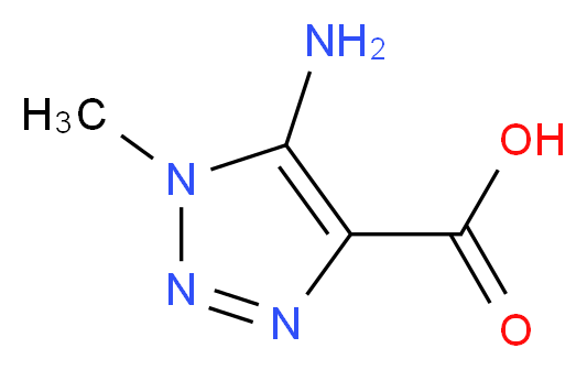 5-amino-1-methyl-1H-1,2,3-triazole-4-carboxylic acid_分子结构_CAS_24660-65-9