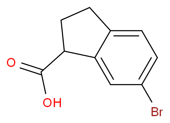 6-BROMO-2,3-DIHYDRO-1H-INDENE-1-CARBOXYLIC ACID_分子结构_CAS_52651-16-8)