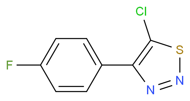 5-Chloro-4-(4-fluorophenyl)-1,2,3-thiadiazole_分子结构_CAS_)