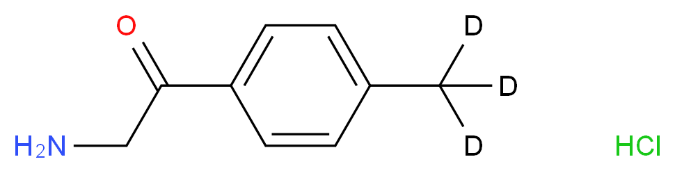 2-Amino-1-(4-methylphenyl)ethanone-d3 Hydrochloride_分子结构_CAS_)