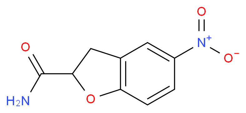 5-nitro-2,3-dihydro-1-benzofuran-2-carboxamide_分子结构_CAS_267644-49-5