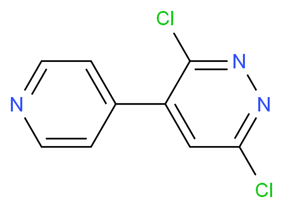 3,6-dichloro-4-(pyridin-4-yl)pyridazine_分子结构_CAS_202931-70-2