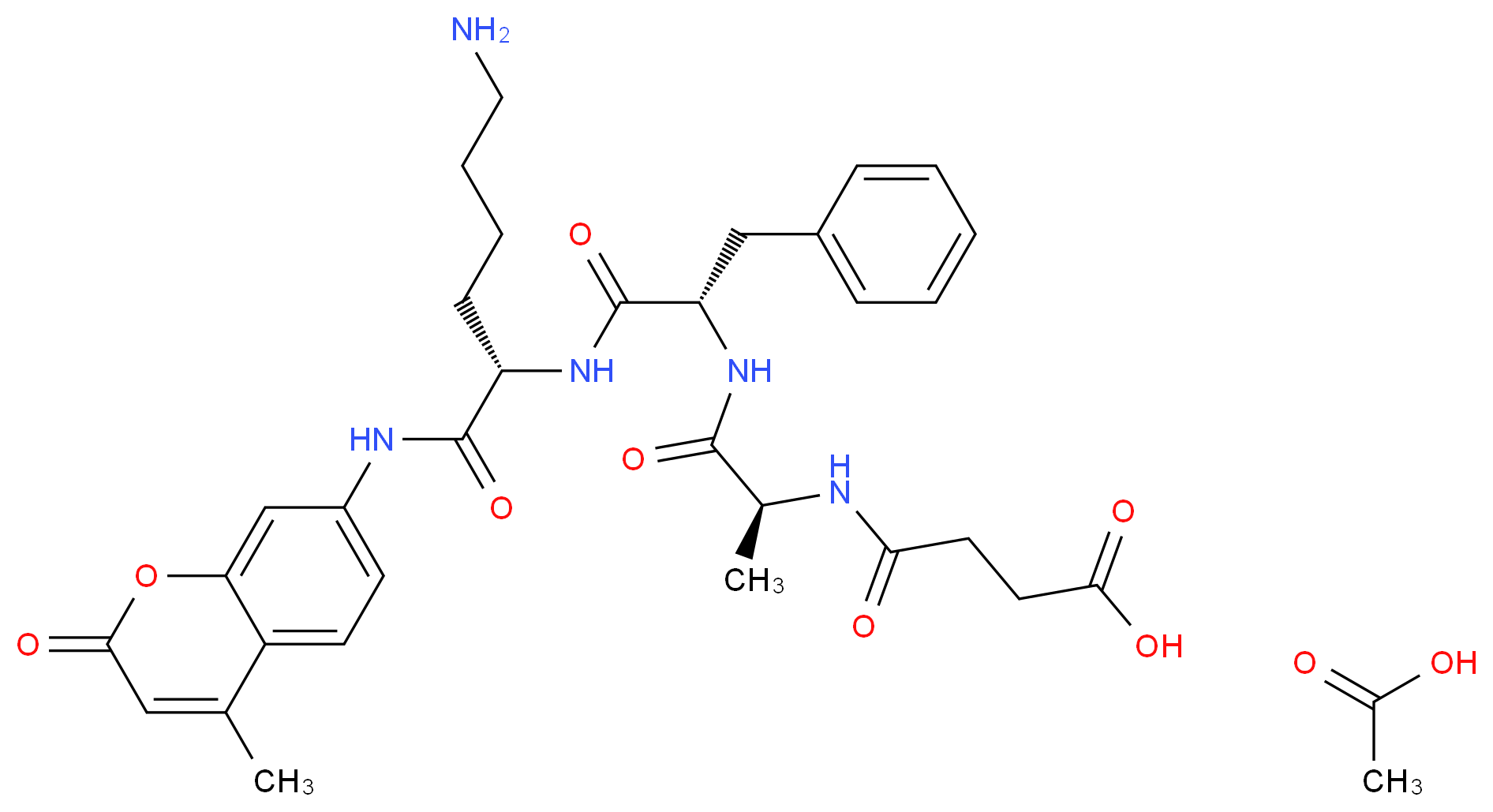 N-Succinyl-Ala-Phe-Lys 7-amido-4-methylcoumarin acetate salt_分子结构_CAS_117756-27-1)