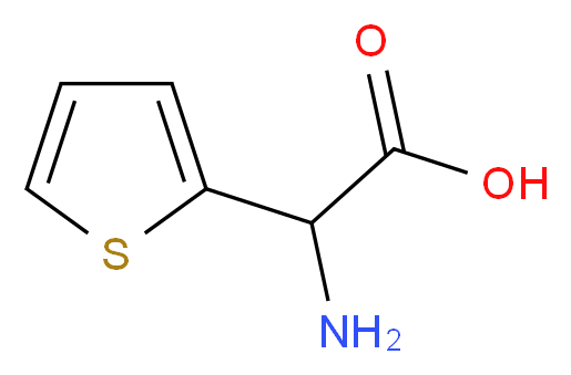 DL-α-氨基噻吩-2-醋酸_分子结构_CAS_21124-40-3)