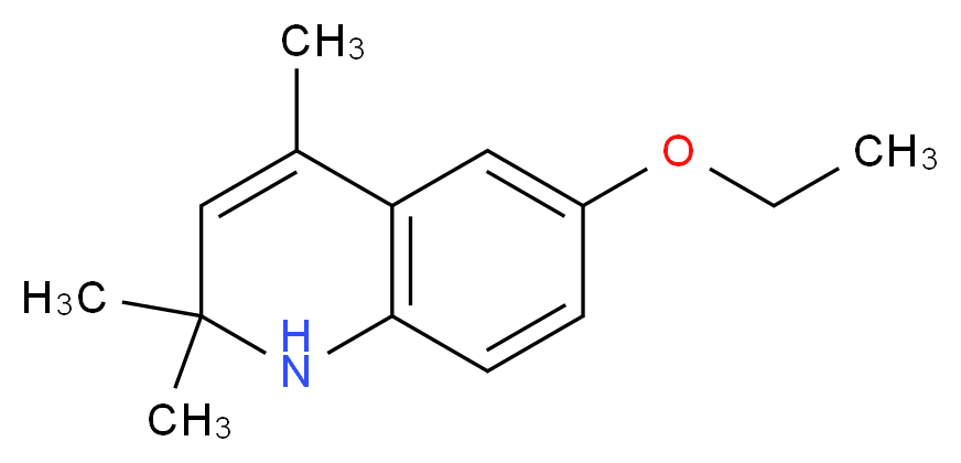 6-ethoxy-2,2,4-trimethyl-1,2-dihydroquinoline_分子结构_CAS_91-53-2