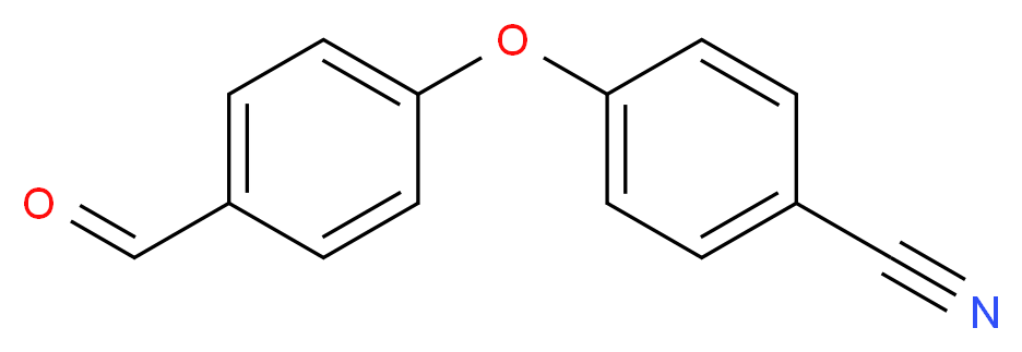 4-(4-甲酰苯氧基)苄腈_分子结构_CAS_90178-71-5)