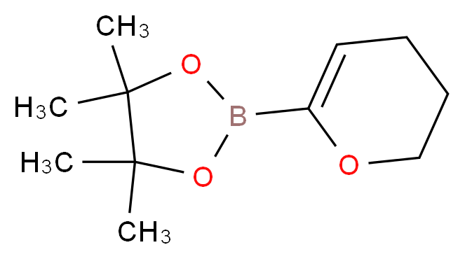 2-(3,4-Dihydro-2H-pyran-6-yl)-4,4,5,5-tetramethyl-1,3,2-dioxaborolane_分子结构_CAS_1025707-93-0)