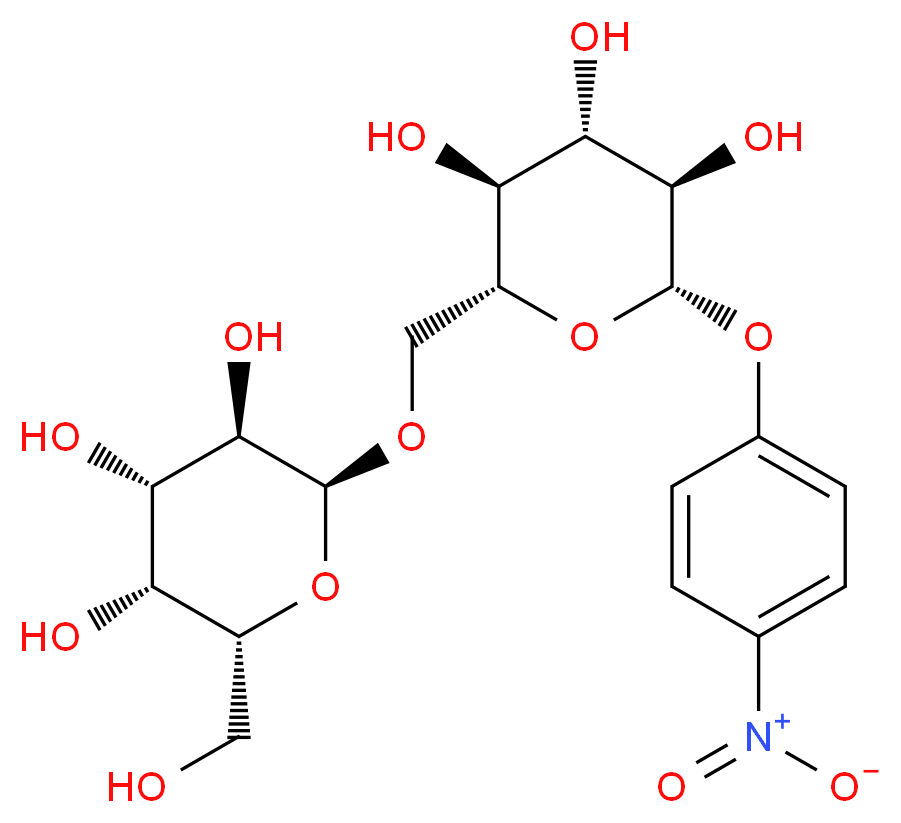 p-Nitrophenyl-β-D-melibiose_分子结构_CAS_335193-88-9)