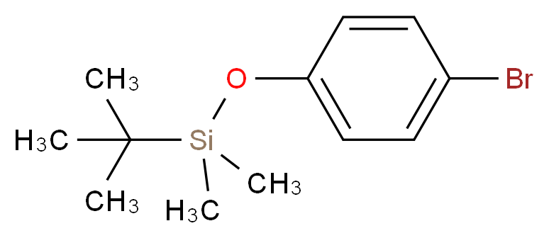 4-bromophenoxy(tert-butyl)dimethylsilane_分子结构_CAS_67963-68-2