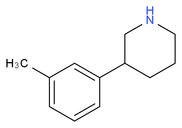 3-(3-methylphenyl)piperidine_分子结构_CAS_343856-70-2)