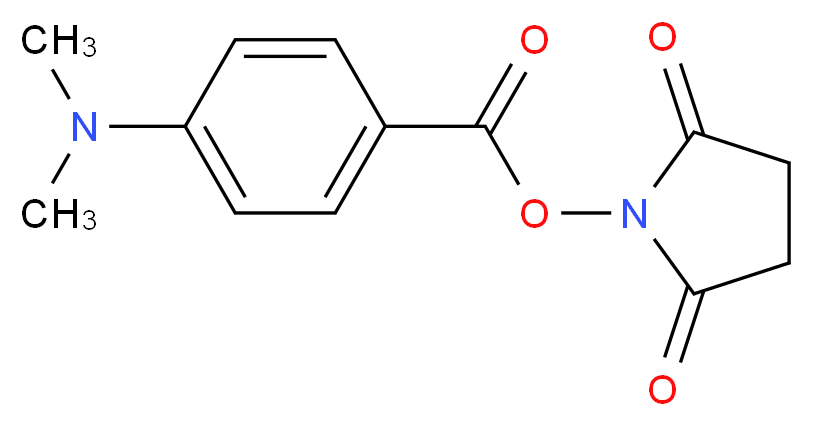 N-琥珀酰亚胺基 4-(二甲胺基)苯甲酸酯_分子结构_CAS_58068-85-2)