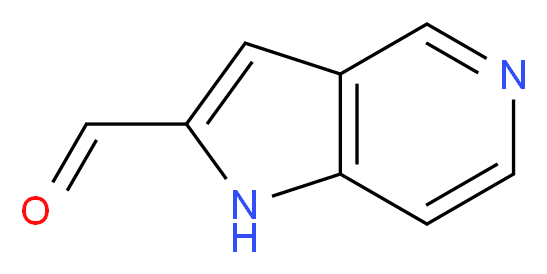 1H-Pyrrolo[3,2-c]pyridine-2-carbaldehyde_分子结构_CAS_630395-95-8)