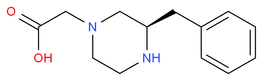 2-[(3R)-3-benzylpiperazin-1-yl]acetic acid_分子结构_CAS_1240586-62-2