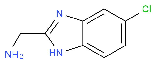 (5-chloro-1H-1,3-benzodiazol-2-yl)methanamine_分子结构_CAS_273399-95-4