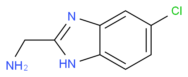 1-(5-chloro-1H-benzimidazol-2-yl)methanamine_分子结构_CAS_273399-95-4)