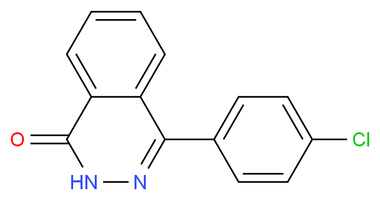 4-(4-氯苯基)-1-(2H)-酞嗪酮_分子结构_CAS_51334-86-2)
