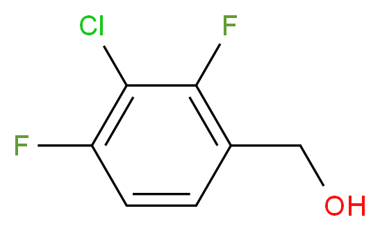 3-Chloro-2,4-difluorobenzyl alcohol_分子结构_CAS_886501-09-3)