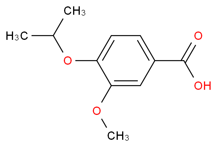 3-methoxy-4-(propan-2-yloxy)benzoic acid_分子结构_CAS_3535-33-9