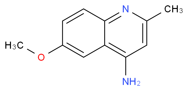 6-methoxy-2-methylquinolin-4-amine_分子结构_CAS_104217-23-4