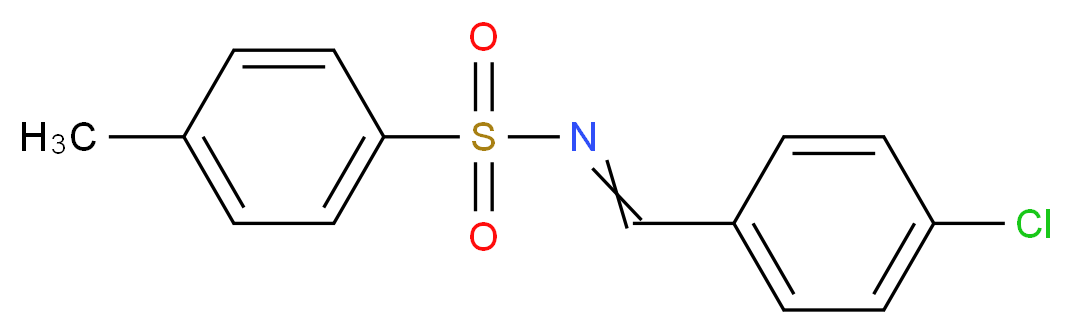 N-[(4-chlorophenyl)methylidene]-4-methylbenzene-1-sulfonamide_分子结构_CAS_3157-65-1